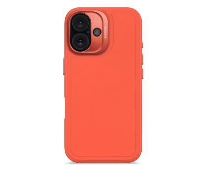 Etui do telefonów Decoded AntiMicrobial SiliconeStacks iPhone16 MagSafe tangerine D25IPO16BCST9TE